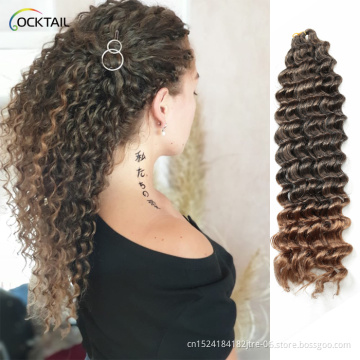 High temperature fiber loose deep crochet curls extention for braiding, premium loose deep braiding hair in stock